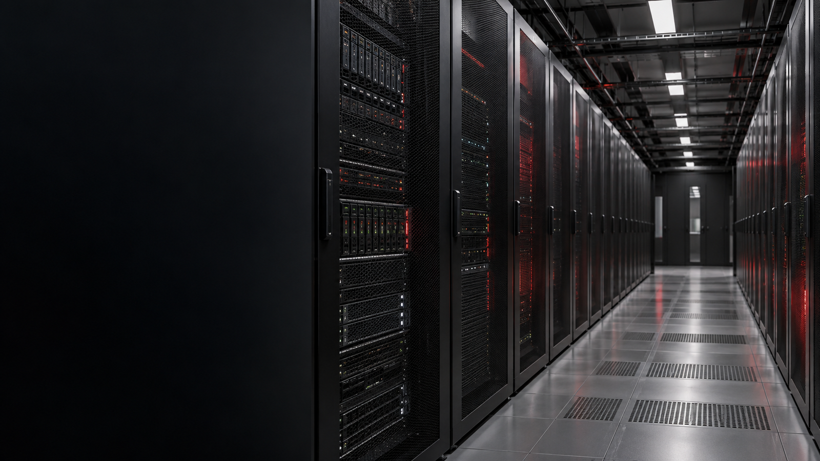 Imagem ilustrativa de infraestrutura em um data center.