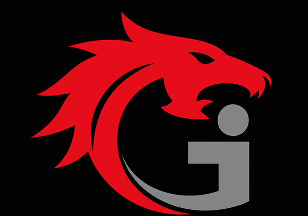 Logotipo oficial da G.I., com dragão formando o G e o I.